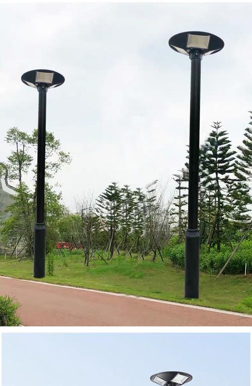 新款太陽能庭院燈戶外高桿路燈防水別墅花園酒店小區(qū)公園廣場一